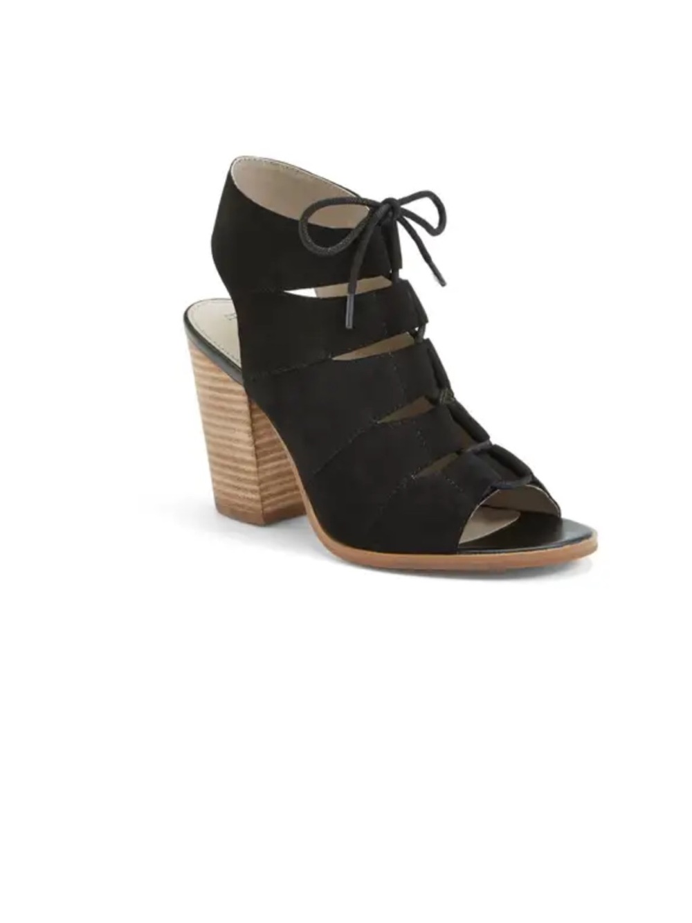 'Drea' Peep Toe Leather Sandal